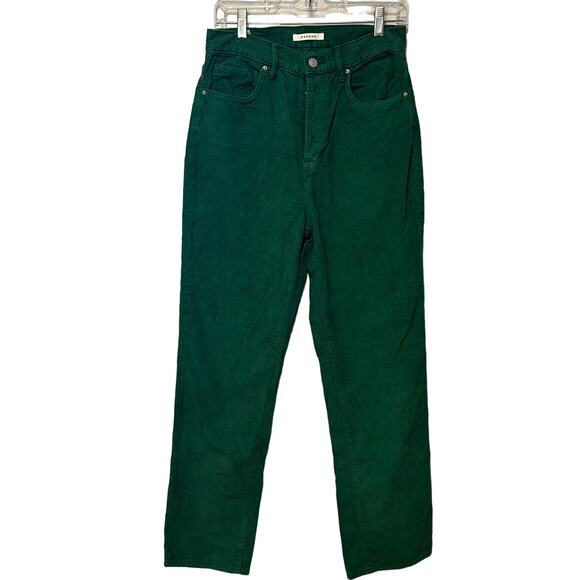 PACSUN Women's Green Corduroy‎ Dad Jean Size 28 Straight Leg 100% Cotton Fall - Picture 1 of 8